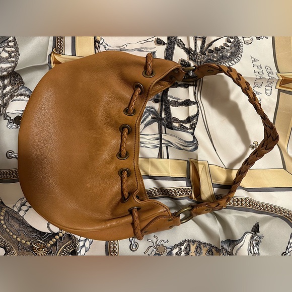 Vintage Michael Kors Brown Suede Baguette Unique Rare Shoulder Bag - Picture 4 of 6